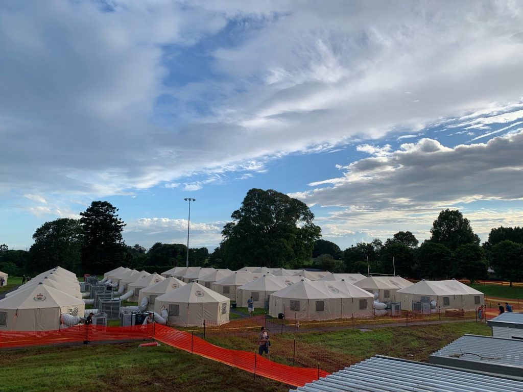 The call for help came from South East Queensland, where a tent city had been set up to shelter volunteers and those affected by the floods. The conditions were harsh—damp, muddy, and challenging. But the team at Active Air was undeterred.