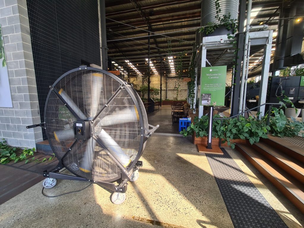 During the scorching summer months in Sydney, the Caroma team’s office was becoming unbearably hot. Their large, warehouse-style office space lacked air conditioning, making it difficult to work efficiently.